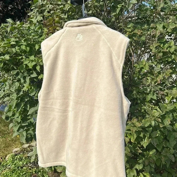Vtg,NWOT,heavy Fleece zip up Vest men,unisex,Cream  sportsman,fisherman,L & XL - Picture 14 of 15